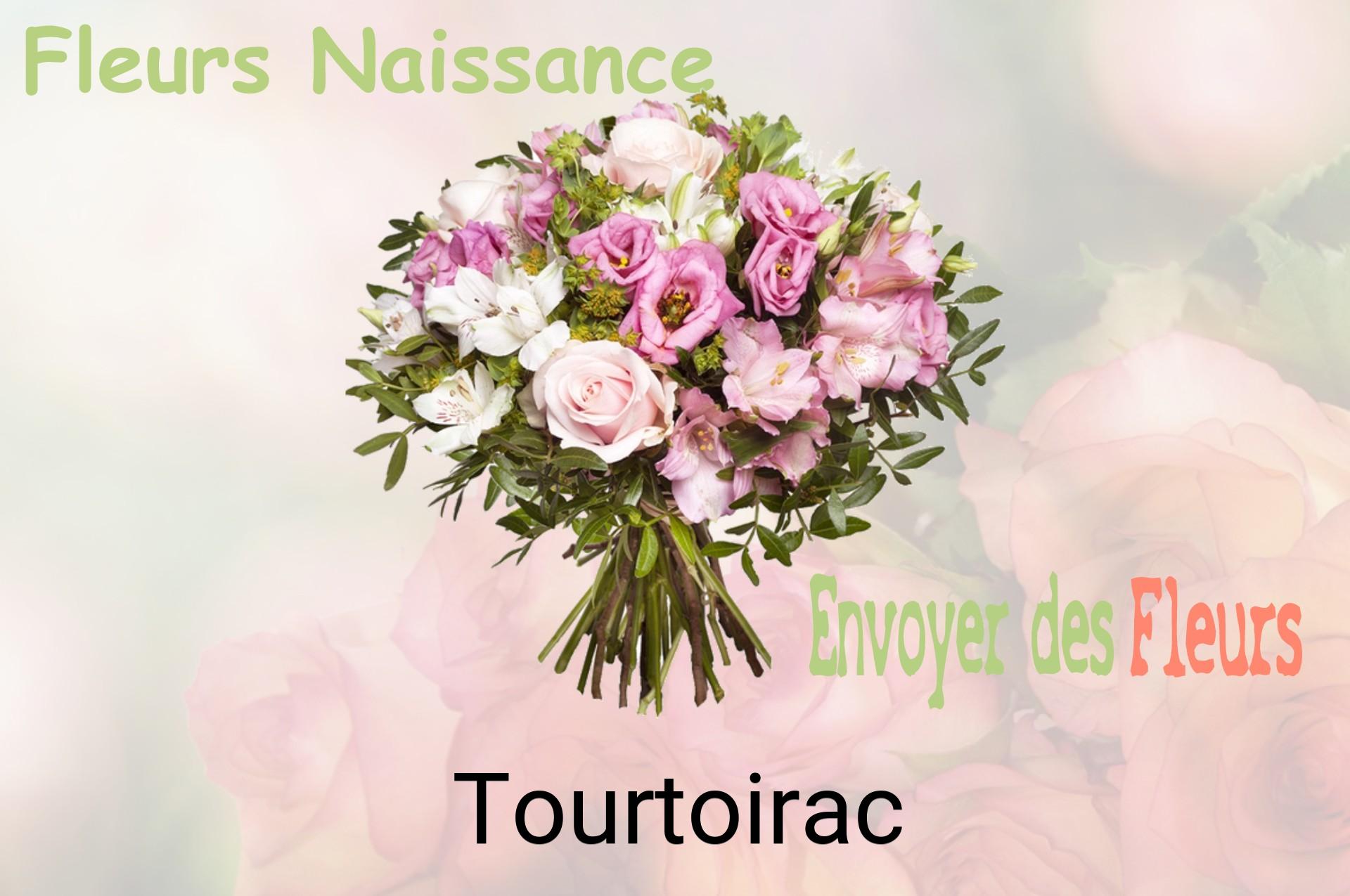 Bouquet de fleurs de naissance livré à Tourtoirac